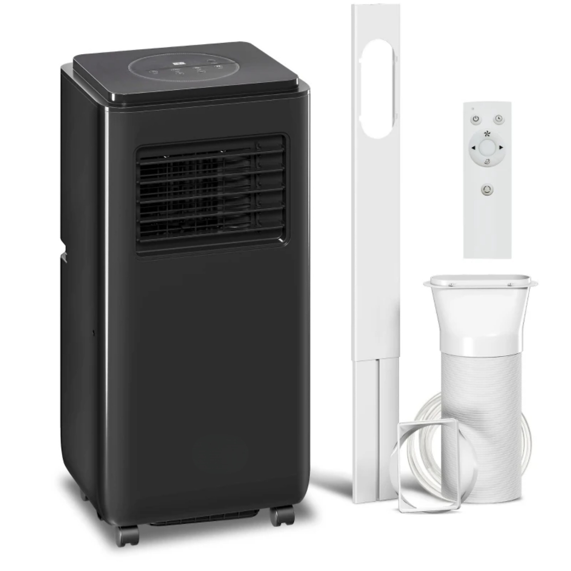 EdenDirect 10000 BTU 3?in?1 Portable Air Conditioner, 2 Fan Speeds, Sleep Mode & Timer, Digital Touch Panel with Remote Control, Black Portable AC Unit for Indoor Rooms